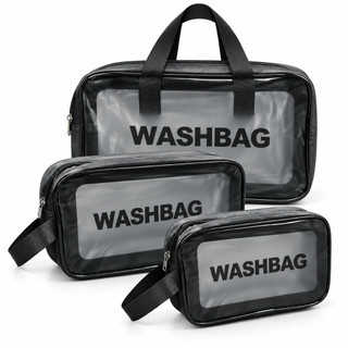 Kit 3 Necessaire Impermeável Washbag Bolsa Organizadora