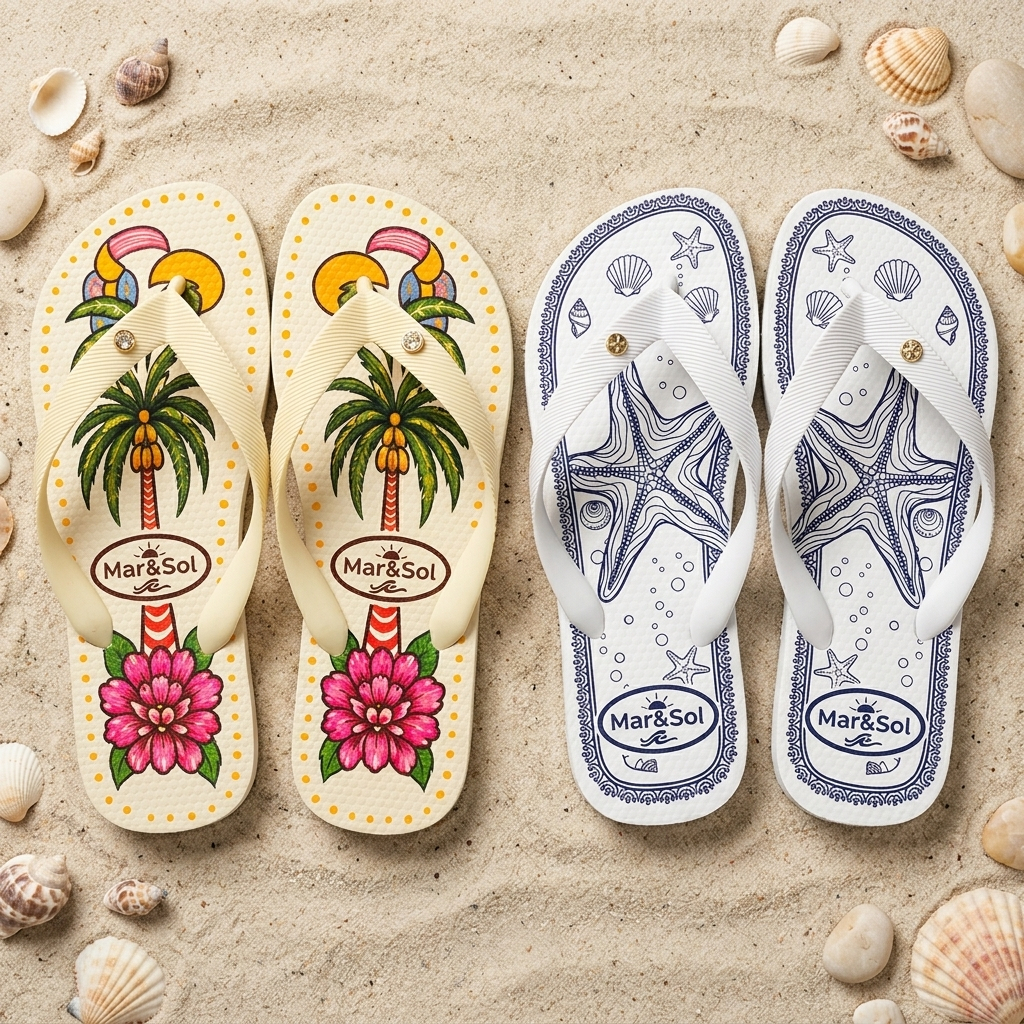 Kit 2 Chinelos de Dedo Feminino Estampado Macio Como Nuvem Super Confortável Antiderrapante Praia Verão Oferta