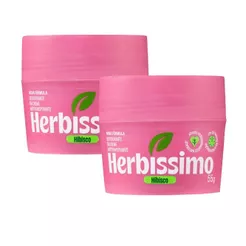 Kit Desodorante Em Creme Antitranspirante Herbíssimo Hibisco 55G (2 unidades)