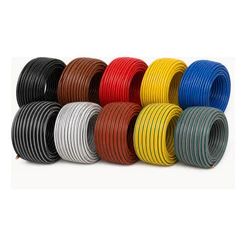 Cabo Flexível Automotivo Unipolar Cobre 0,50mm² Vermelho Listra Branco 105°C 300V TC Chicotes