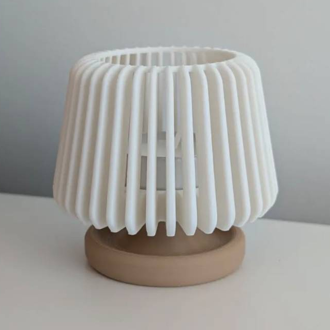 Mini Luminária Decorativa de Mesa com Vela de Led | Abajur Moderno Minimalista para Quarto, Sala e Escritório