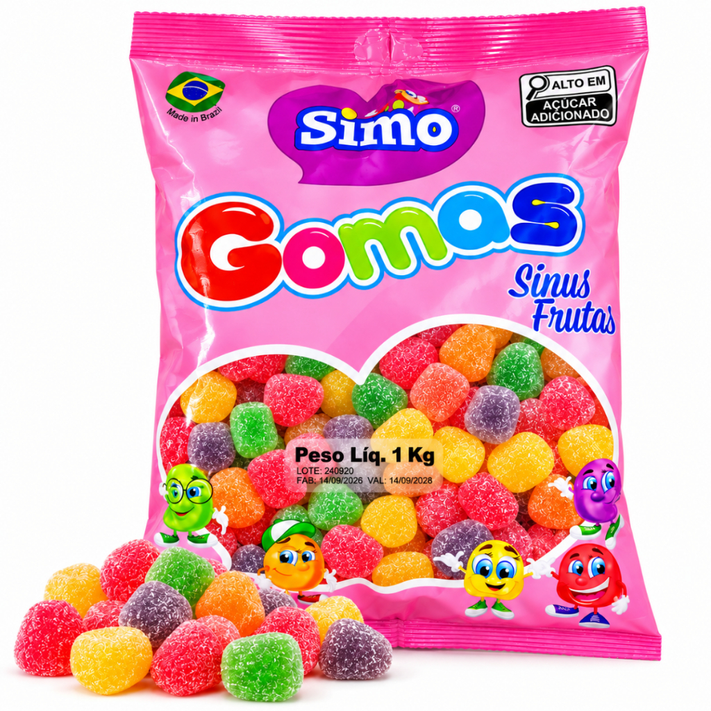 Simo Balas De Goma Macias Sinus Frutas Simonetto — imagem 2 de 2