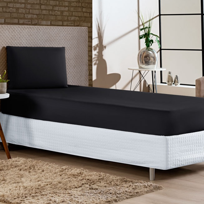 Jogo de Lençol Solteiro Com Elástico 2 Peças Cama Solteiro Microfibra Macio Confortável Toque Suave Premium