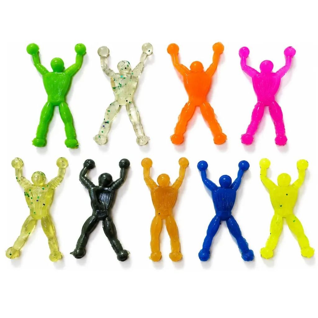 Kit 6-10-20 Boneco Aranha Geleca Ninja Gruda na Parede 100% Feita de Geleca sem partes rígidas ou plásticos duros — imagem 2 de 2