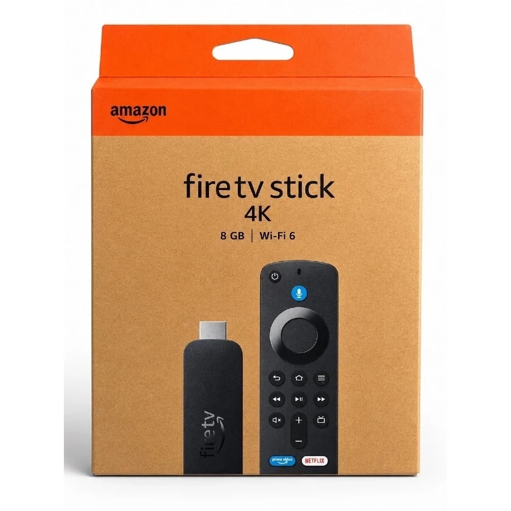 Fire Tv Stick 4K Tv Smart Amazon Cor Preto Tipo De Controle Remoto De Voz