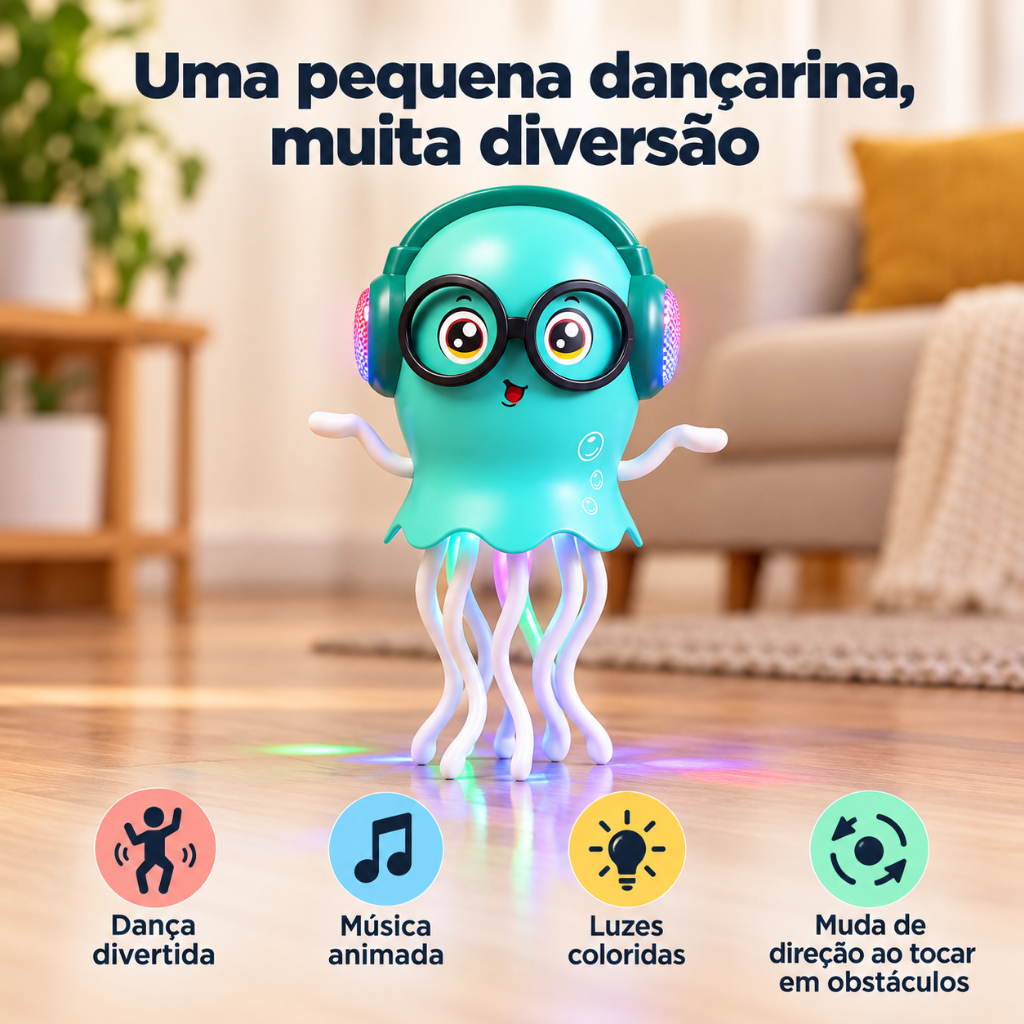Polvo Dançante Eletrônico, Sensor de Obstáculos - O Presente Perfeito para Crianças Estresse · foto 2