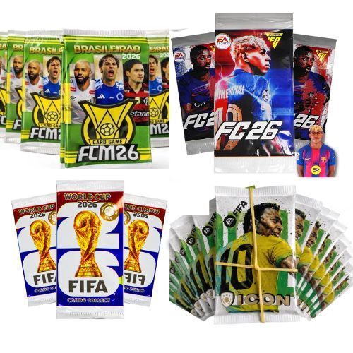 KIT 100 CARDS , 200  300, 400, 500  UNIDADES - BAFO - COPA DO MUNDO, FC26, UFL27 - 2026 CARTINHA