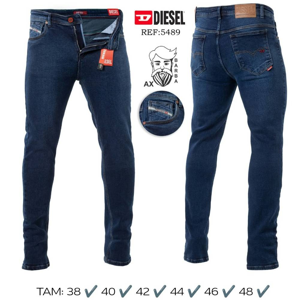 Calça Jeans Masculina Slim com Elastano — imagem 2 de 2