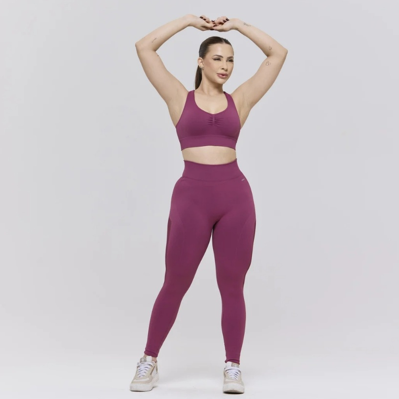Calça Legging Selene Feminina Sem Costura Academia Esportiva