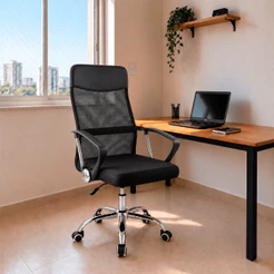 Cadeira de Escritório Nagano Giratória Ergonômica Tela Mesh para Home Office