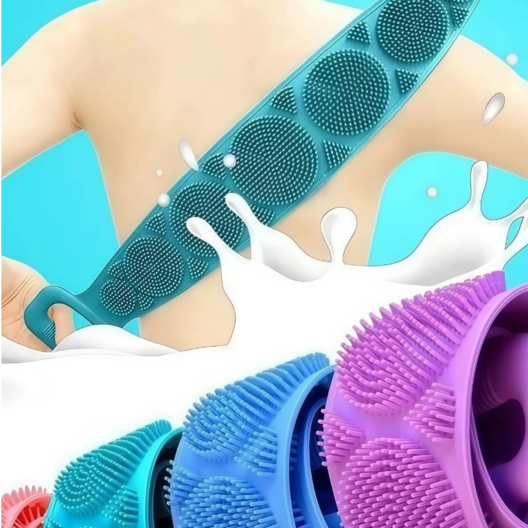 Tiras de Banho de Silicone Esfoliante de Corpo Prática