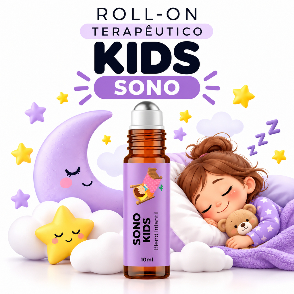 Blend Sono Kids Rollon 10ml | Aromaterapia Infantil para Relaxamento e Rotina do Sono