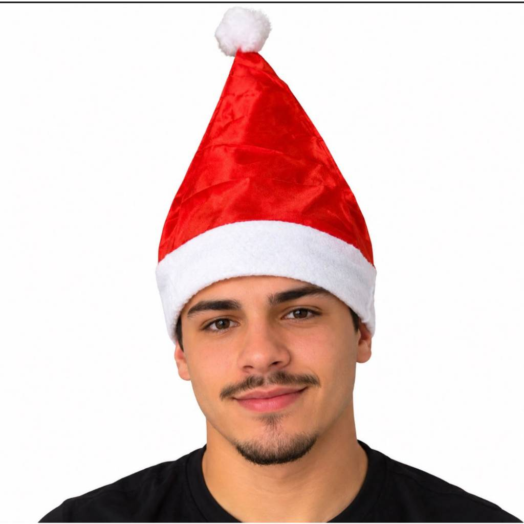 Kit 4 Gorro Touca De Papai Noel Mamãe Noel Natal LUXO 2026 2026 — imagem 2 de 2