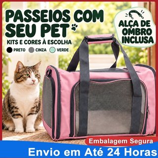 Bolsa Transporte Pet Expansível Cães Gatos Mochila Viagem Avião Cabine