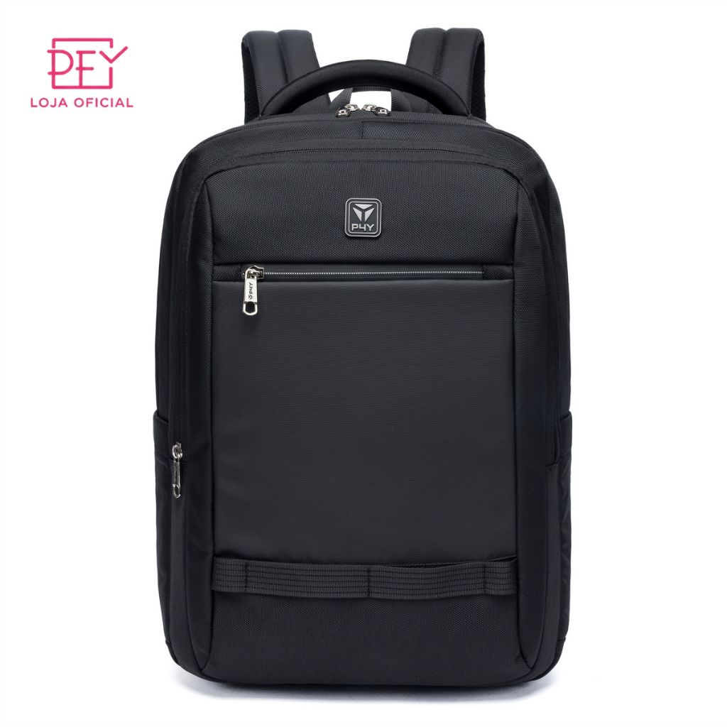 Mochila Preta Executiva Unissex Reforçada com Bolso Antifurto Trabalho Faculdade Espaçosa Notebook