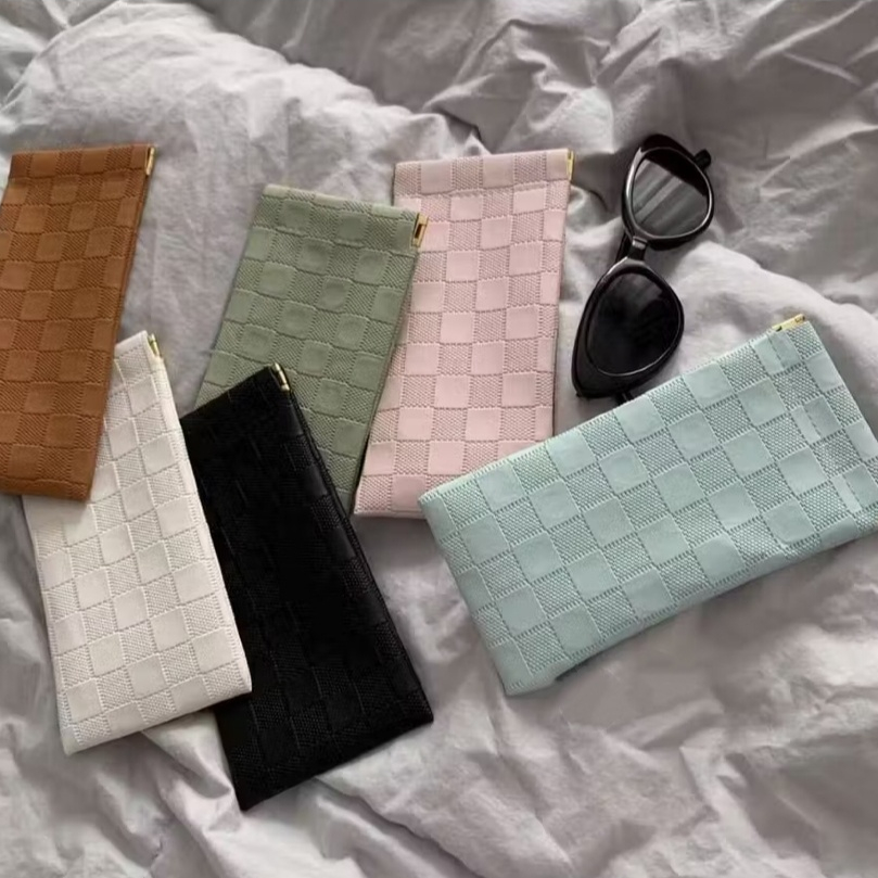 Estojo para Óculos de Sol ou Grau Versátil Case com Fechamento Automático Porta ou Saco Xadrez