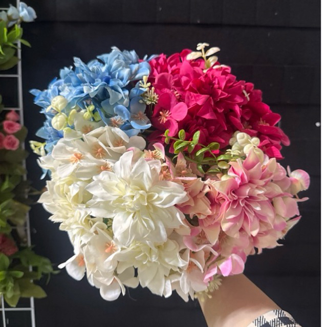 Flores Artificial buquê de Dália 30cm decoração de casa/sala e mesa estar arranjo para casamento enfeites de casa quarto