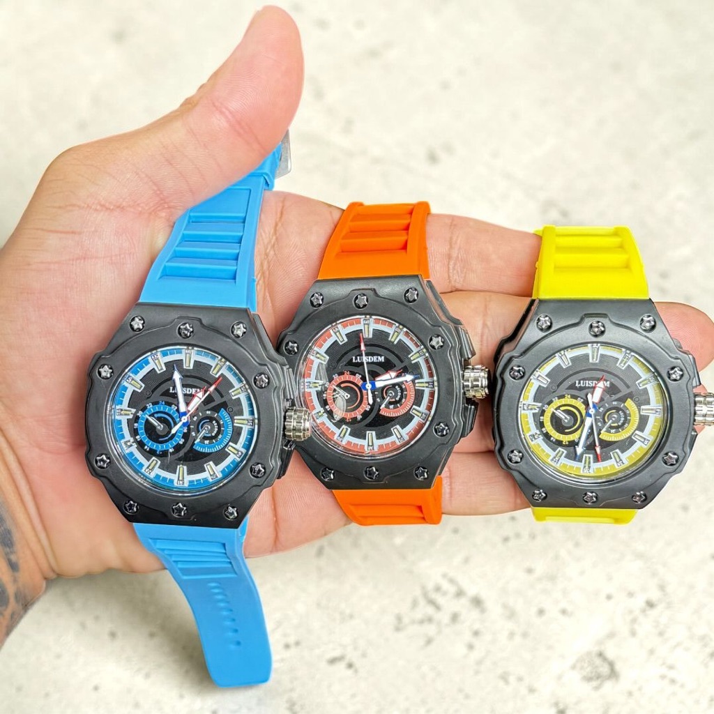 [TC01] Relógio Masculino Esportivo Resistente à Água – Pulseira de Borracha, Caixa em Resina em Oferta na Shopee