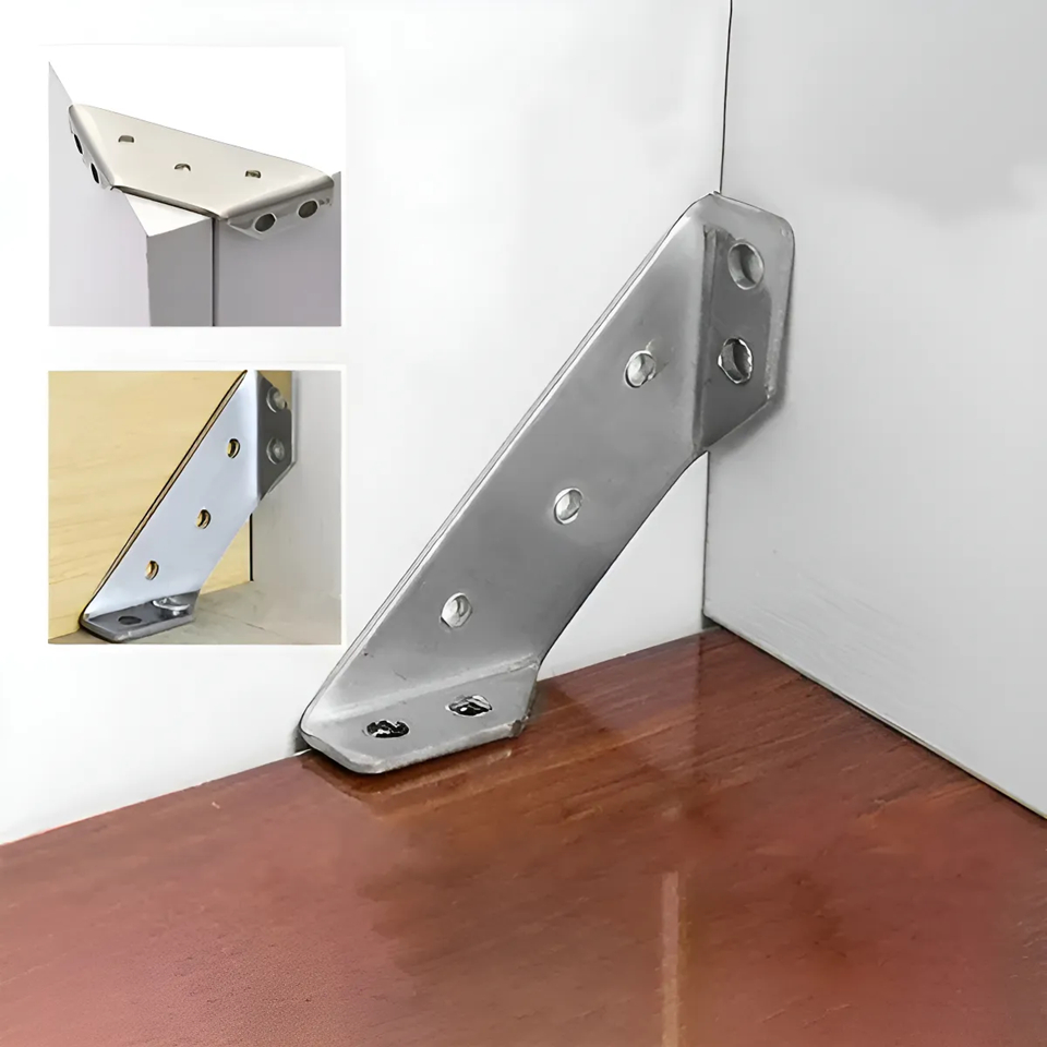 20 Conectores Aço Cantoneira Junção Canto Móveis Madeira em Oferta na Shopee