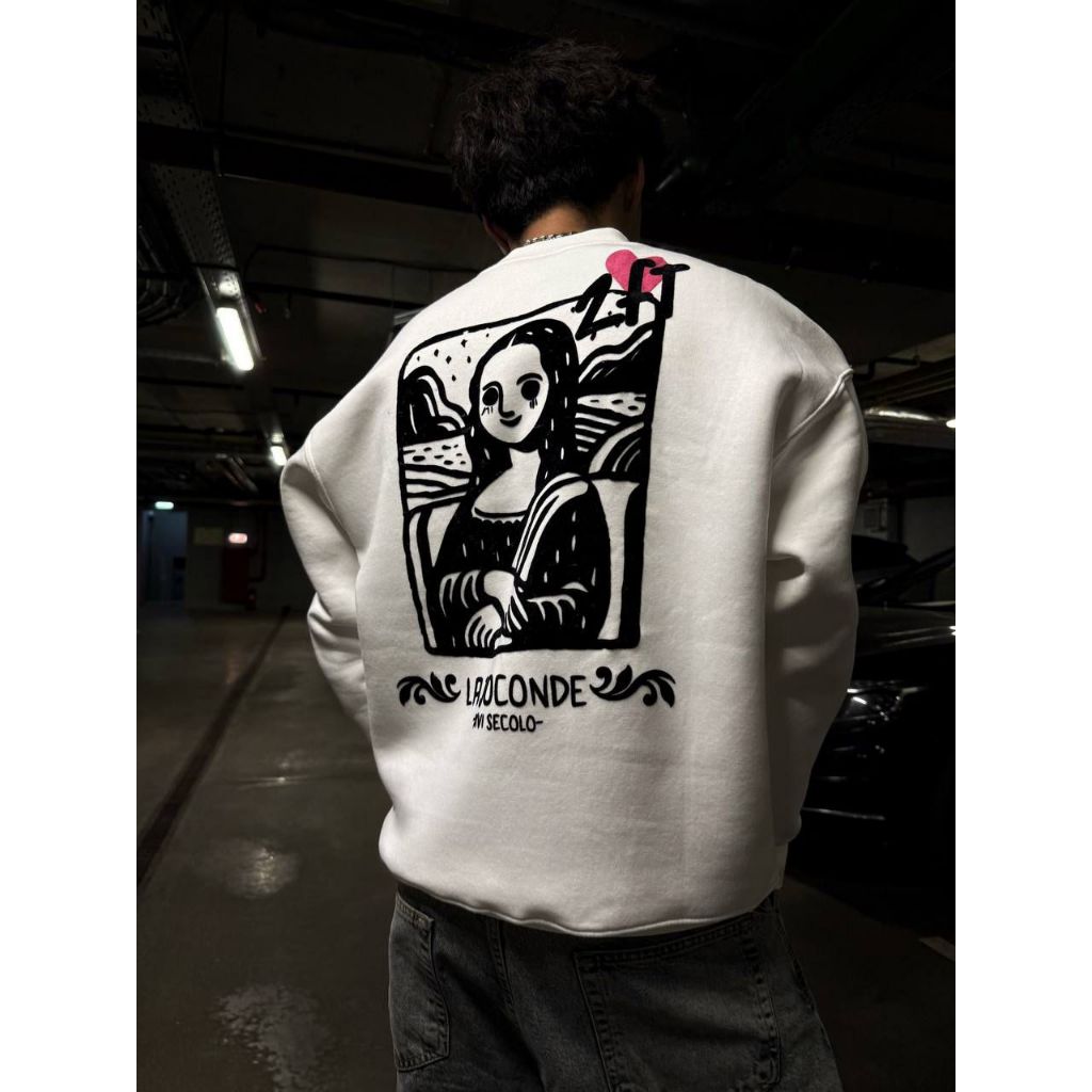 Moletom Careca La Joconde Aftersoul Unissex Peluciado Streetwear