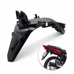 Paralama Traseiro Titan 150 Mix Fan ESI 2009 2010 2011 2012 2013 Suporte de Placa