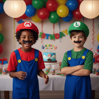 Fantasia  Mario Bros e Luigi Masculino  Infantil Envio Imediato em Oferta na Shopee