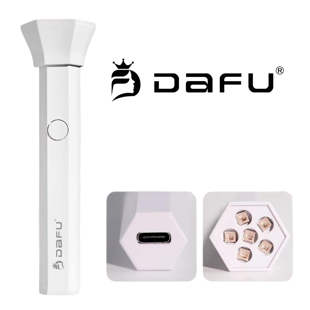 6LEDs Portátil Secador De Unhas Lâmpada UV Esmaltes Gel USB Recarregável Secagem Rápida Dafu