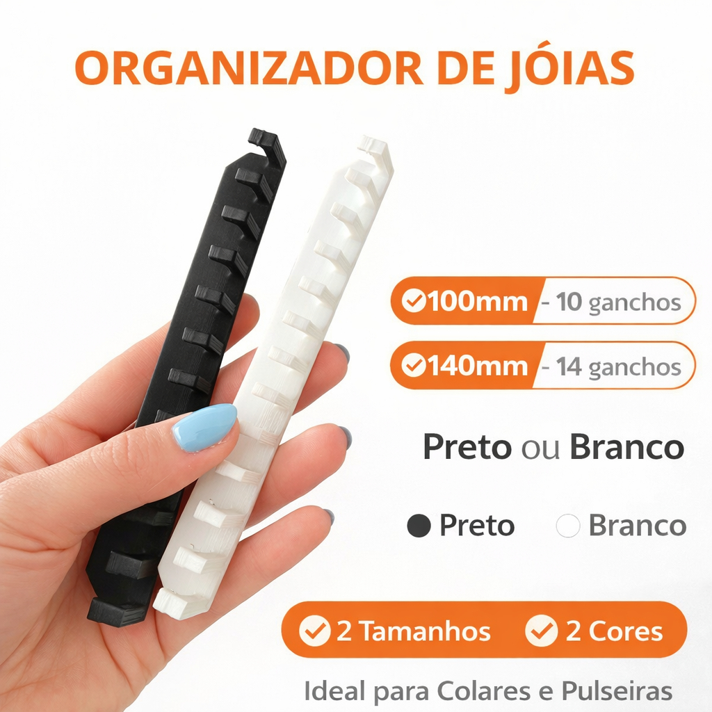 Organizador de Joias Bijuterias Relógios Pulseira Expositor Aneis Suporte de Colar