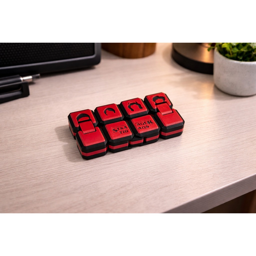 Cubo Infinito Stranger Things Anti Stress | Infinity Cube Fidget Toy Ansiedade Relaxamento Sensorial