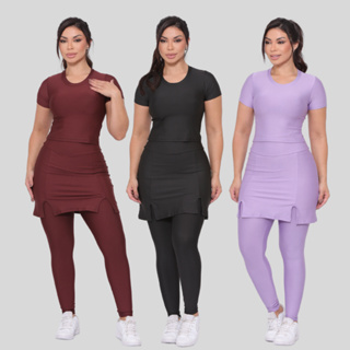 Conjunto Fitness Moda Evangélica Moderno Atividades Esportes em Oferta na Shopee