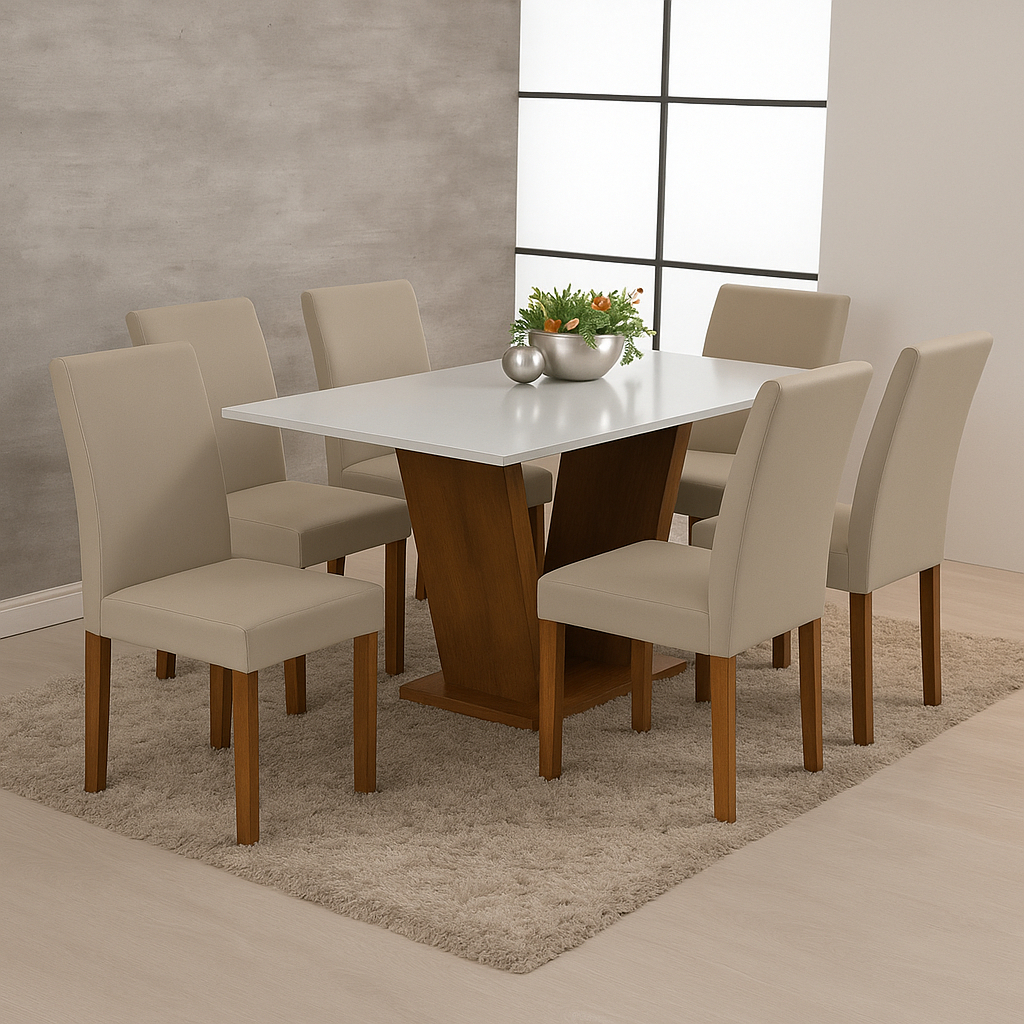 Capa de Cadeira 6 Lugares Luxo Confortável Sala Mesa de Jantar em Oferta na Shopee