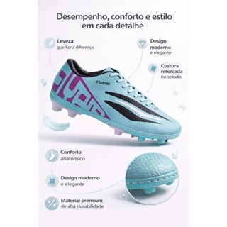 CHUTEIRA REFORÇADA FLYAIR CAMPO EXCLUSIVA TOTALMENTE COSTURADA INFANTIL E ADULTO em Oferta na Shopee