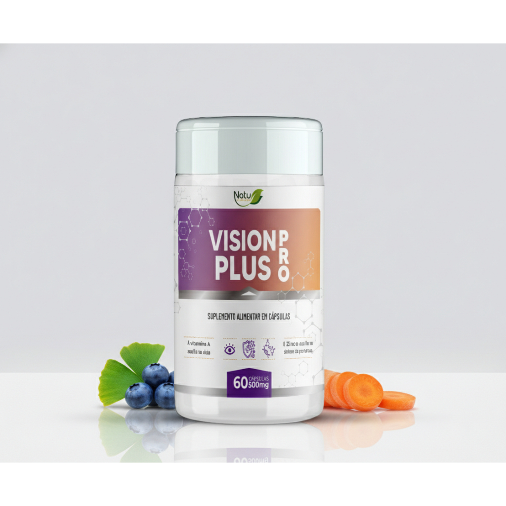 Suplemento Vision Pro Plus 60 Cápsulas Luteína 20mg Zeaxantina 3mg Vitaminas A C E