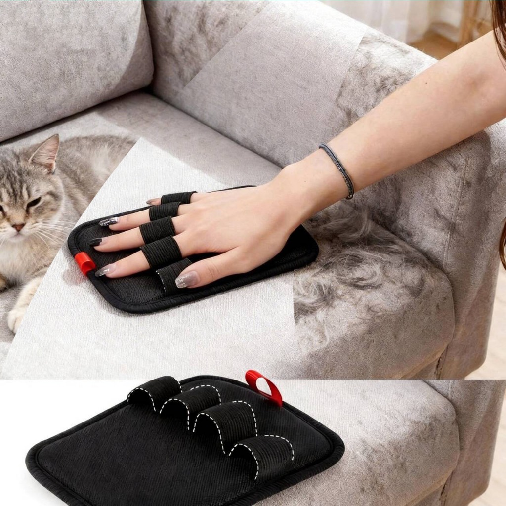 Luva Removedora de Pelos Eletrostática Prática - Removedor de Pelos Pet Fácil e Rápido Reutilizável