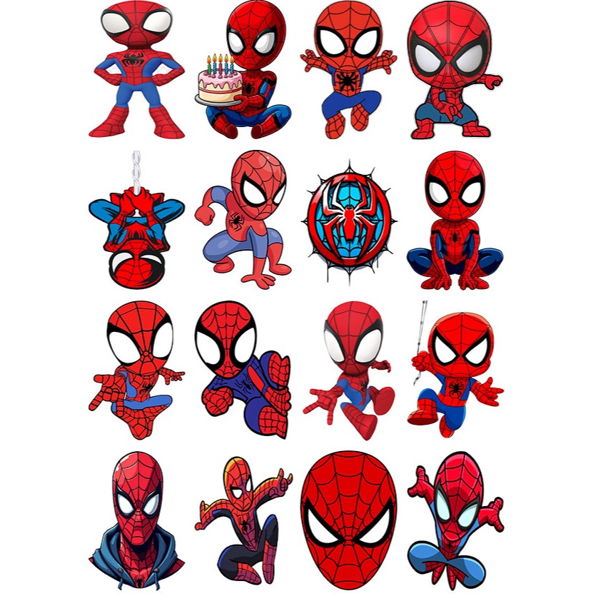Tatuagens Adesivas Infantis – Homem-Aranha | Kit com 16