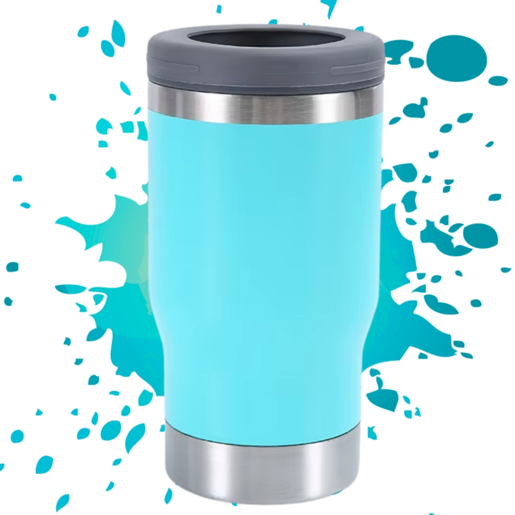 Copo Porta cerveja Garrafa Térmica Latinha De Aço 420ml com Abridor e Tampa