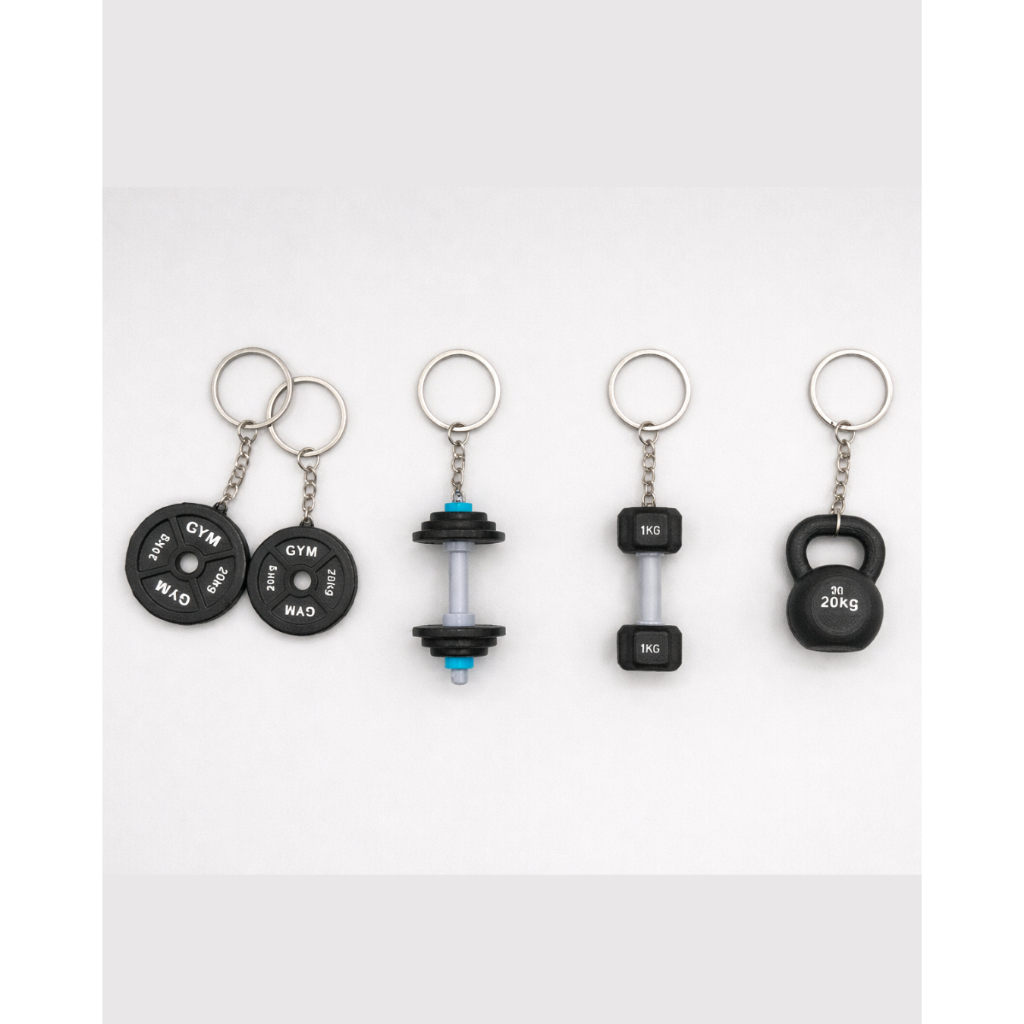 Kit com 5 Chaveiros Academia Personalizado-kettlebell-anilha-haltere-fitness, Motivação I Lembrancinha