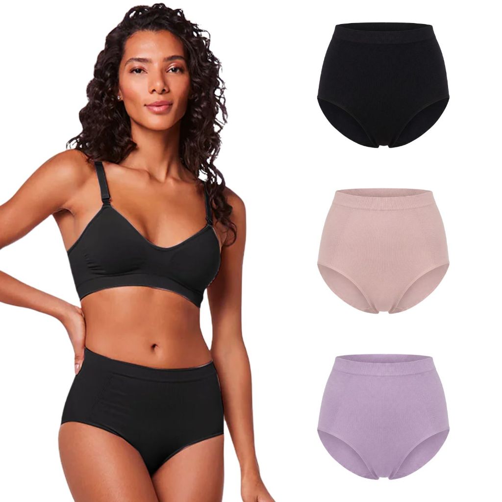 Kit 3 Calcinha Cinta Modeladora Cintura Alta Compressão Reduz Medidas Com Conforto Em Poliamida Plié em Oferta na Shopee