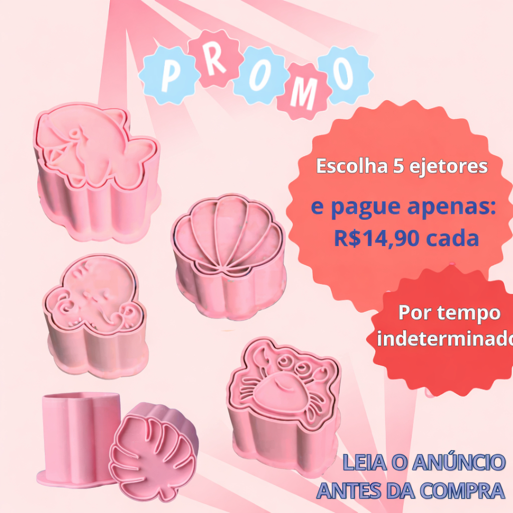 Combo de 5 ejetores para Doces e Brigadeiros a sua escolha.(Ler anuncio antes da compra). em Oferta na Shopee