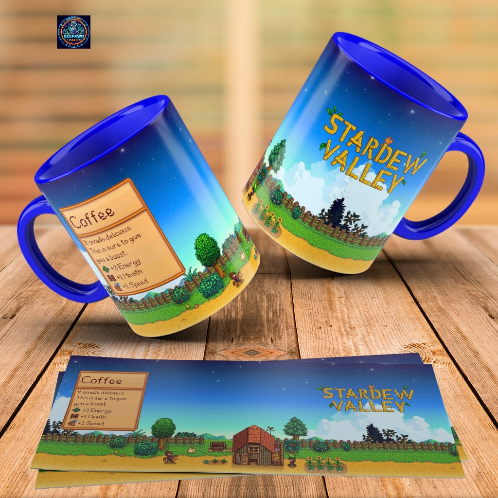 Caneca Stardew Valley Café / Chá / Chocolate Quente - Jogo RPG - Cerâmica