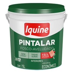 Tinta Acrílica Látex Econômica Acabamento Fosco 15 Litros Iquine - Cores