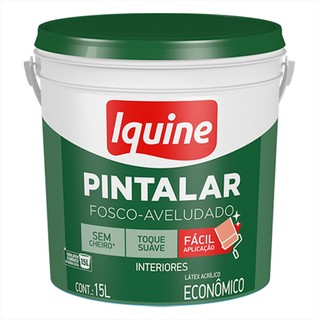 Tinta Econômica Acrílica Látex  Fosca 15 Litros Iquine - Cores