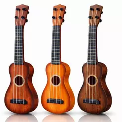 Violão Infantil Cor de Madeira Semi Profissional Com Cordas em Aço Criança Brinquedo