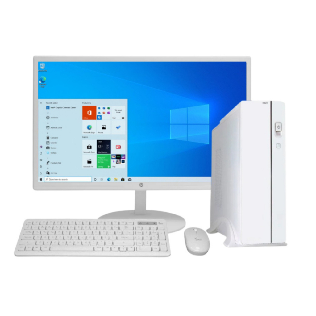 Pc Slim branco completo  i5 / 16gb De Ram/ Ssd 1TB /Wifi /Tela 20''/ usb 3.0