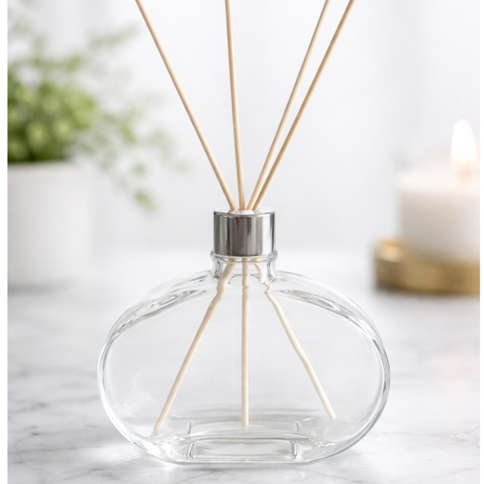 Aromatizador de Ambiente em Vidro Jolie 300ml com Varetas Difusoras