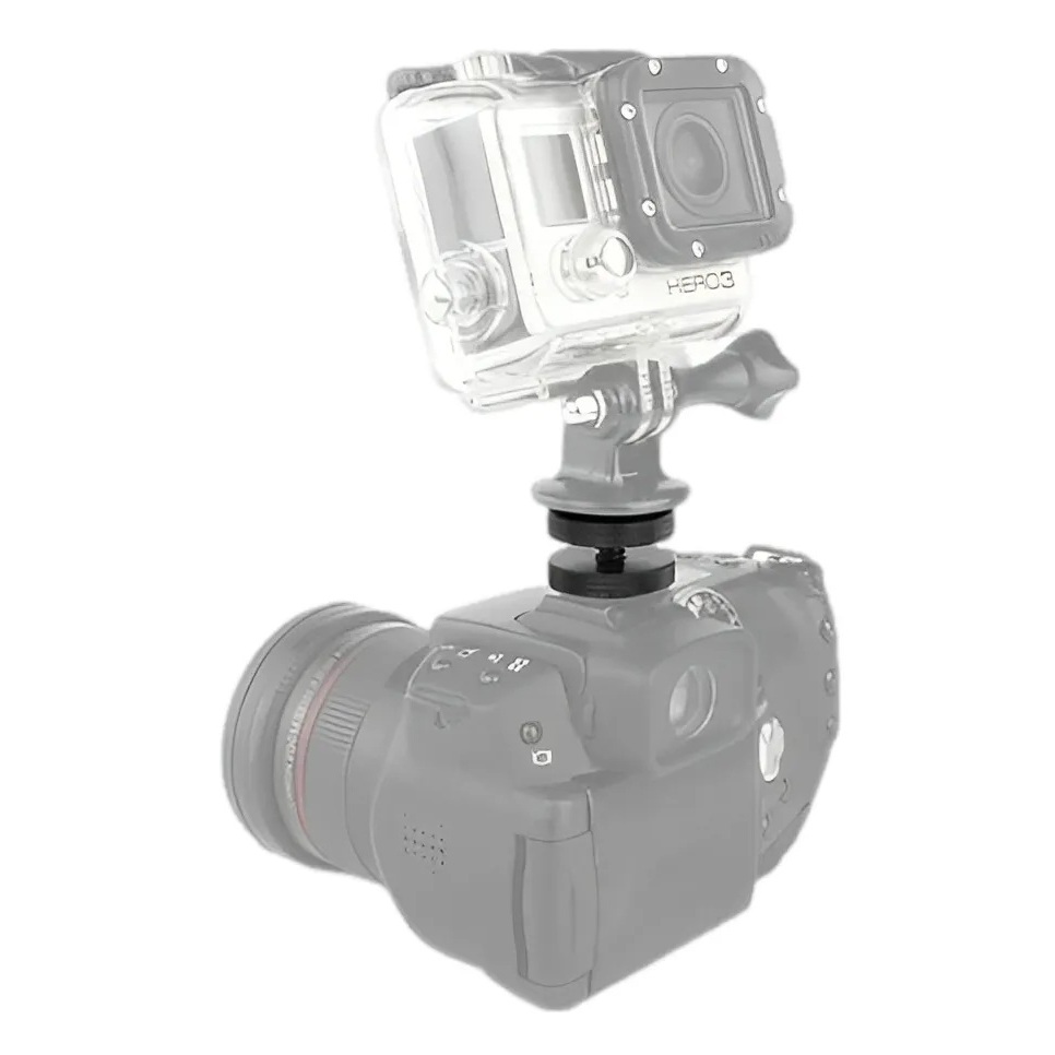 Adaptador Sapata Parafuso Metal 1/4'' Camera Dslr Led Flash
