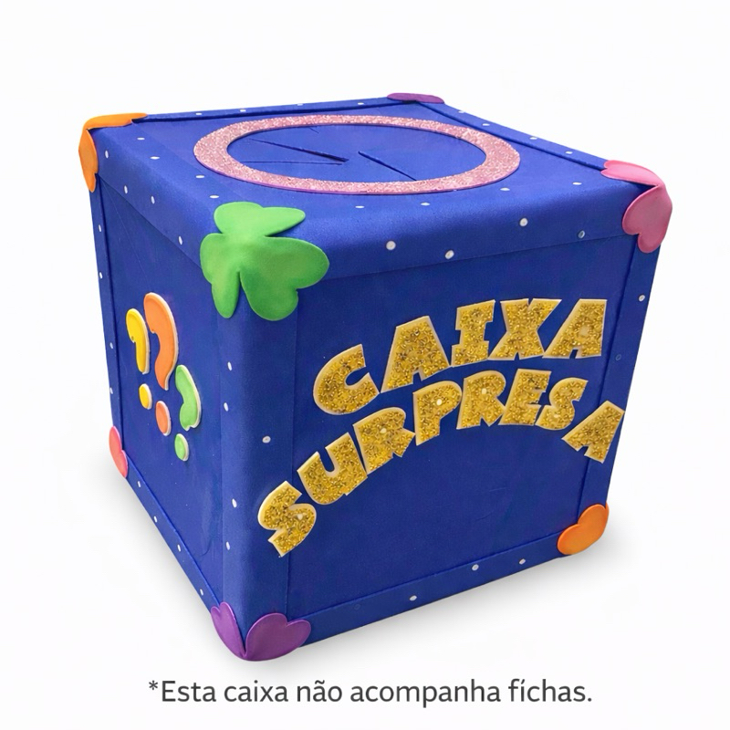 Caixa Surpresa Educativa de EVA - 20x20cm