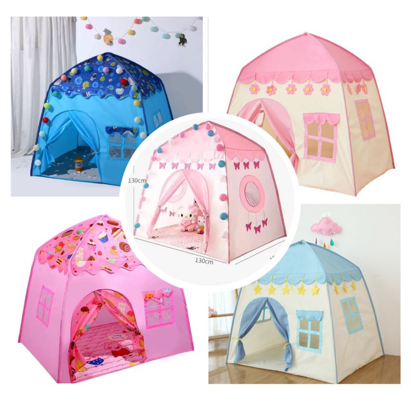 Imagem Barraca Tenda menina cabana casa menino Infantil Dobrável Menor Preço com/sem luz promocao