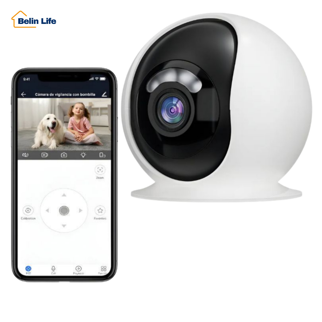 Mini Câmera Segurança Robô 360 Graus Wifi Sem Fio