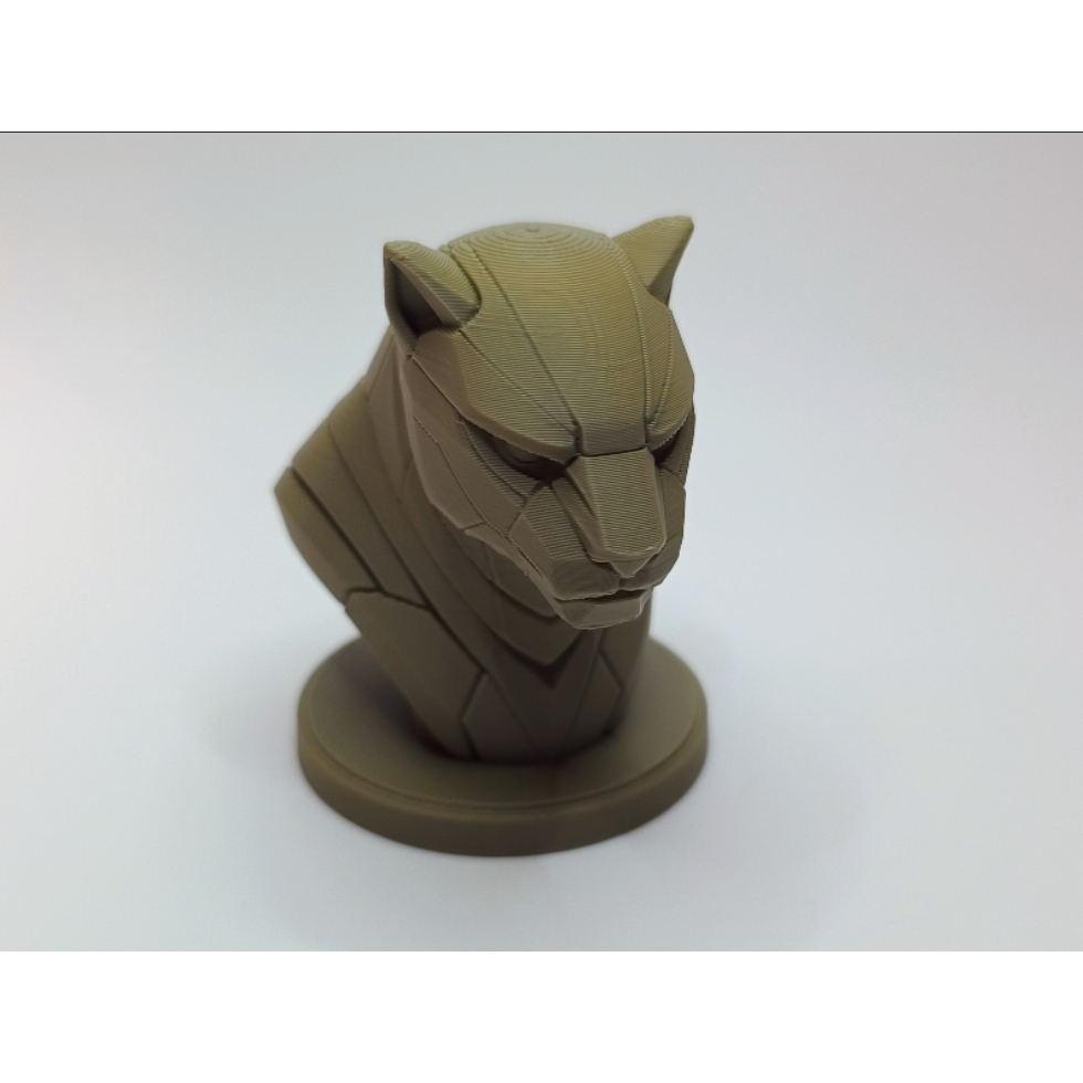 Busto Pantera Lowpoly Decorativo Escultura Moderna